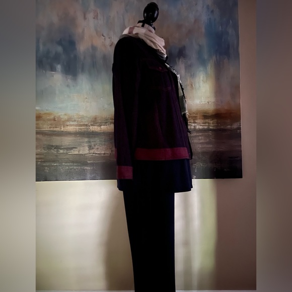 Vintage Y3K maternity collection, purple washed denim jacket - Picture 7 of 15